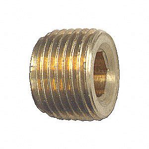 FITTING PIPE PLUG HEX CNTRSNK 1/4 IN .
